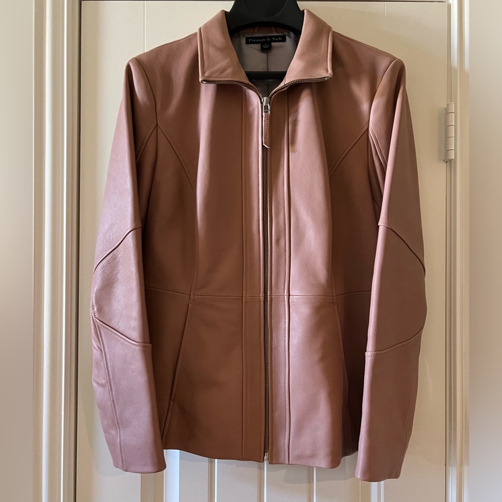 Preston & York Leather Jacket Size M